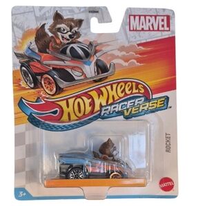 HOTWHeeLs Racerverse × MARVEL  ROCKET, 1:64, Brown + Blue.